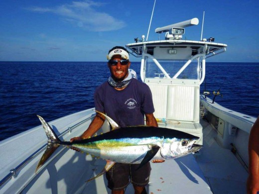 A Grand Bahama Yellowfin Tuna