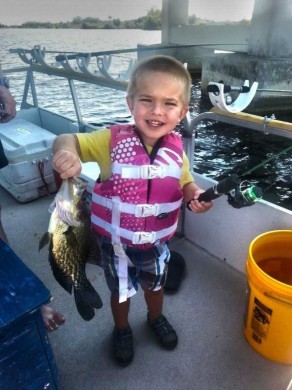 Junior anglers first speckled perch