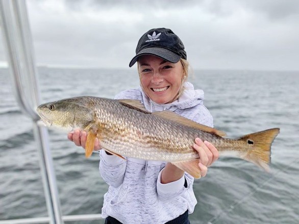 Even in the least favorable conditions, a good guide like Garrison Rosie with Reel Rosie Inshore Charters can make the magic happen.