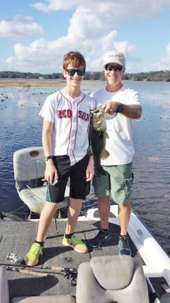 Jeff Wheeler and his son Aaron do some bass fishing