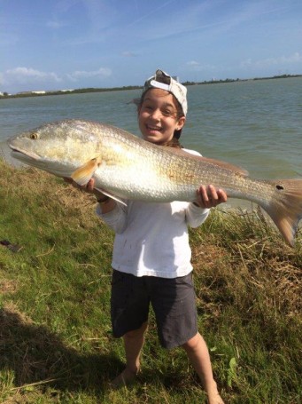 Haylie Miller caught her biggest redfish to date in the Banana River.