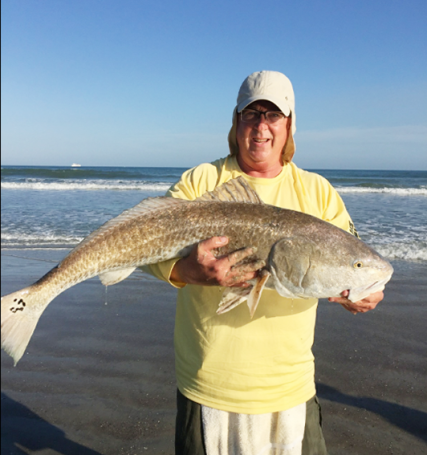 Scott Demmy 44 inch Red on shrimp at Cocoa Beach
