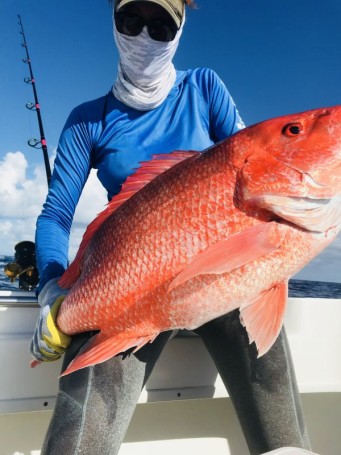 Red catches Red snapper