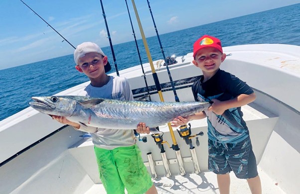 A Smoker Kingfish out of Fort Pierce Inlet