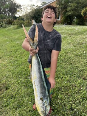 Jonah Levy caught this last fish of the day