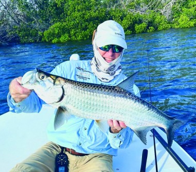 32” Tarpon on soft white plastic for Earl Horecky in Pine Island Sound backcountry.