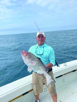 Jimmy V caught this Red Grouper out in the Gulf.
