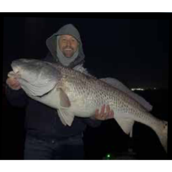 Jessey Rudolph, Hot nighttime bites for huge Redfish