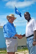 Bahamas co-publisher Gary Guertin and Leon Gibson.
