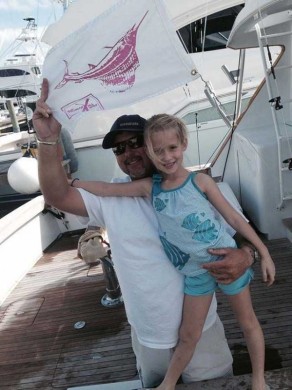 Kinslee catches her first sailfish!