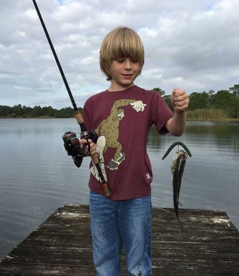 Thatcher's first ever largemouth bass