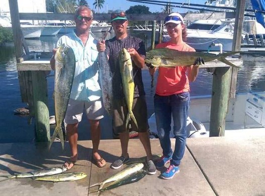 Mahi mahi and a king