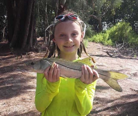 Sienna's first snook