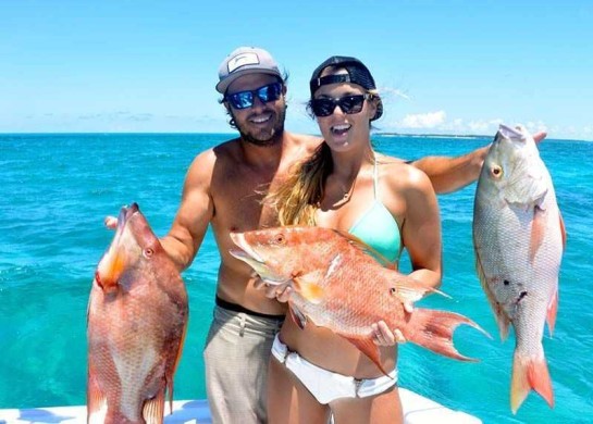 Abaco hogfish and mutton snapper