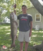 Cole Perschino with his 40lb 6oz Bass he weighed in at Twin Maples on July 11th!