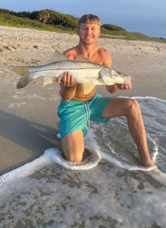 Lance White says the snook bite has been hot!
