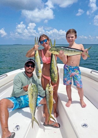 A great day on the water was had by the McQuaig family, who scored a bunch of mahi mahi in Sebastian Inlet.