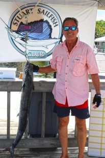 Second place kingfish, Jeff Fabbri. Photo credit: Stuart Sailfish Club.