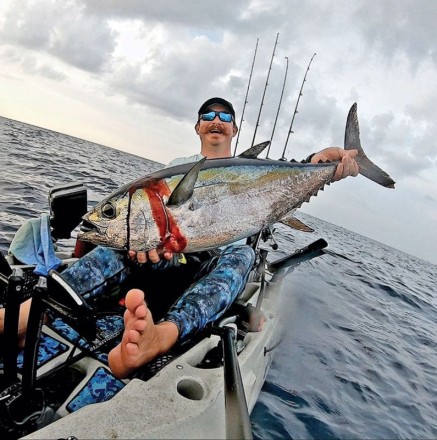 Eric Clark aka @elpescadoreric scored a nice blackfin tuna from his kayak.