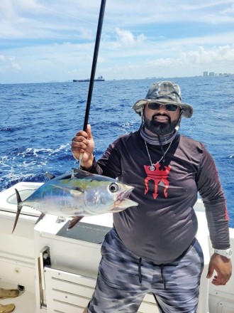 Tarang Patel caught this blackfin tuna while fishing with Capt. Will Howard.