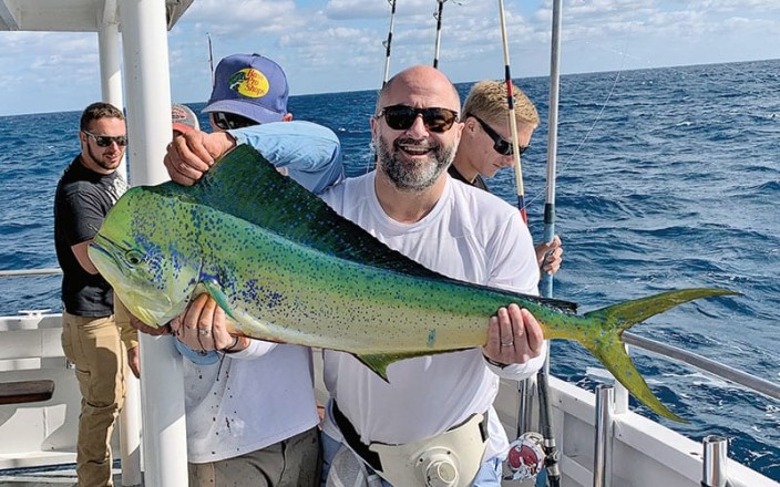 Bachelor party on the Mary B III