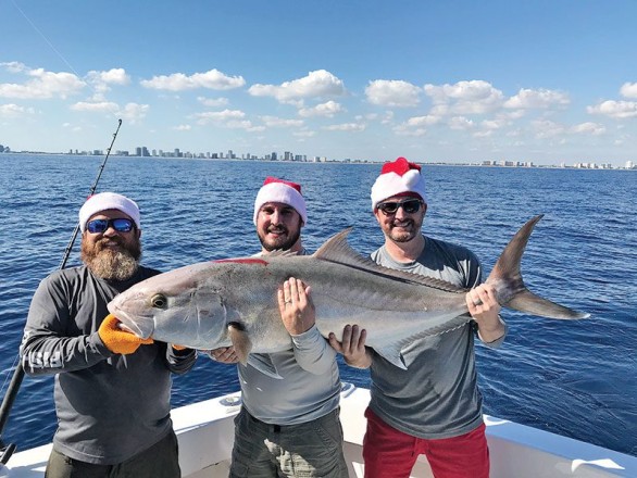 Big amberjack caught with New Lattitude Sportfishing.