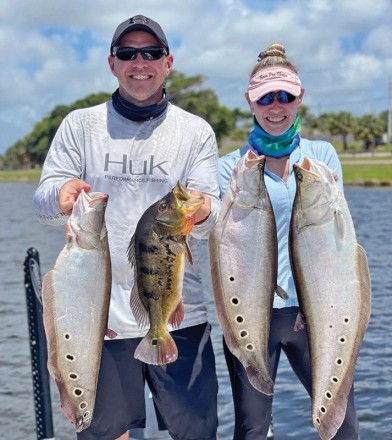 Robbie & Jen Weir had an awesome day on Lake Ida