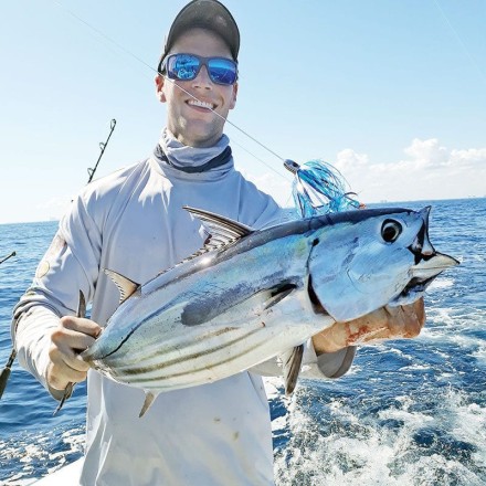 Josh Patrick caught his first ever skipjack on a SeaUsmile lure