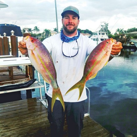 Russell Nixdorf caught these flags off Deerfield Beach