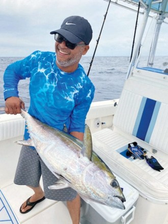 David Badaloo slayed this stud blackfin tuna while fishing with Capt. Ryan Palmer aboard the Family Jewell.