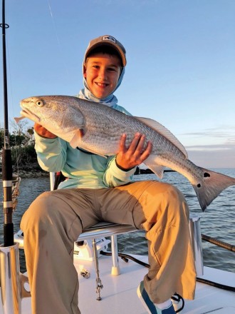 10 year old Joseph Grandonico repped the 954 in Everglades City with this solid redfish.