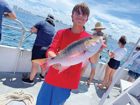Mutton snapper caught with  Fishing Headquarters