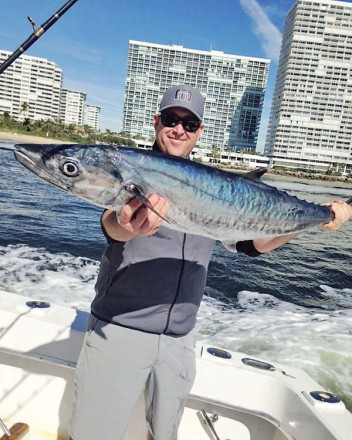 Smoker kingfish caught on a charter with Fishing Headquarters.