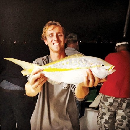 Matt with a nice yellowtail