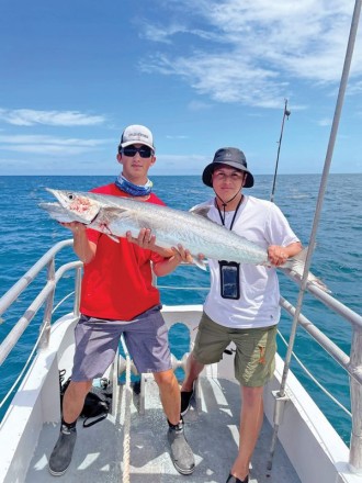 Solid kingfish caught aboard the Catch My Drift
