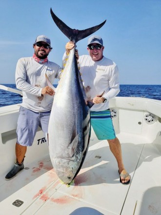 Mike Osborne caught this 71.5 inch bluefin tuna while daytime swordfishing with True Grit Sportfishing.