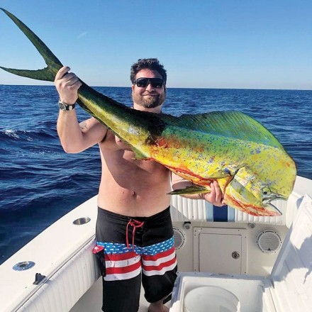 Nice slammer caught with Capt. Ryan Palmer aboard the Family Jewell.