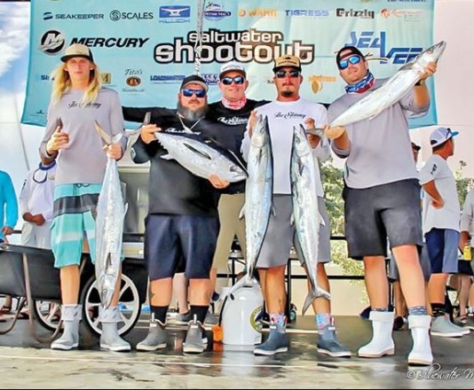 The Skinny Fishing Team with a respectable catch in the Saltwater Shootout