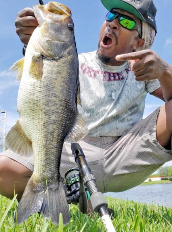 Nice bass caught  by Anthony Hunt.