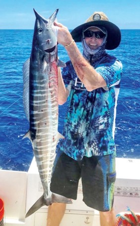 Nice wahoo caught by Chuck Burley