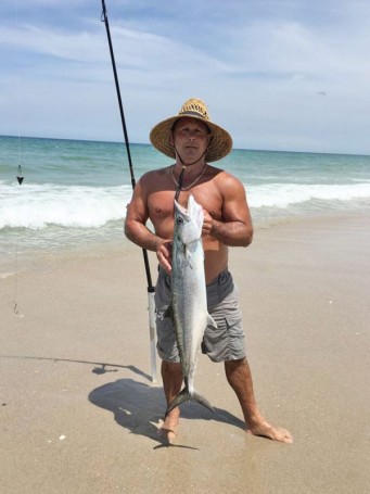 Al Roye with a 38-inch Melbourne Beach king