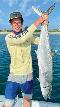 Jon scored a nice Kingfish off the beach on a recent trip with Going Coastal Charters.