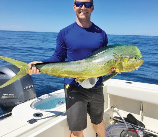 Ryan Sheedy landed this respectable mahi fishing offshore near Port Canaveral.