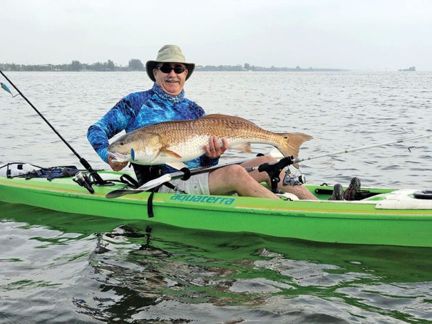 Dwight Bost with a huge redfish