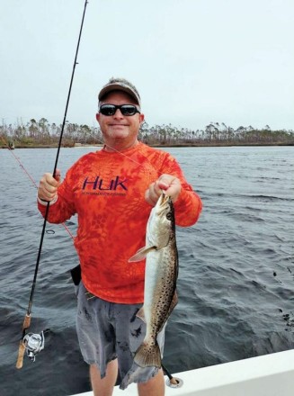 Aaron with a nice East Bay trout.