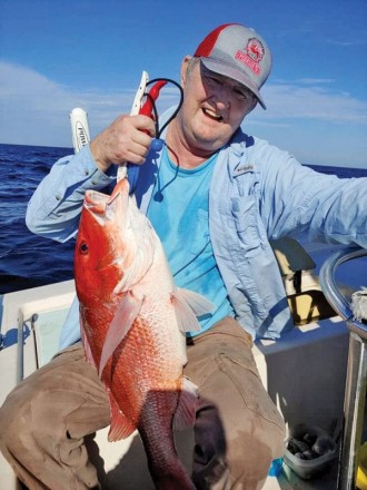 Butch gutted it out all day and hauled his snapper home. He’s one tough hombre!