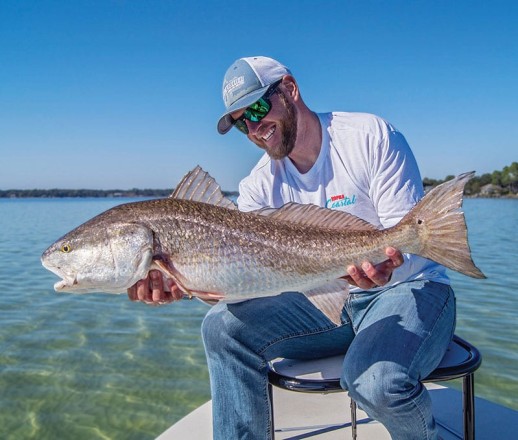 Capt. Jordan Todd with a beast red