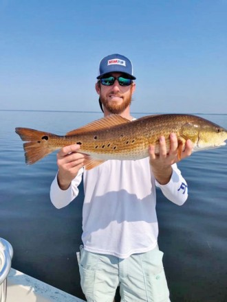Chris Rushing of Howell Tackle can slay the redfish...