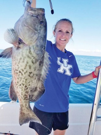 Kelly Lamberth muscled up this beautiful gag grouper