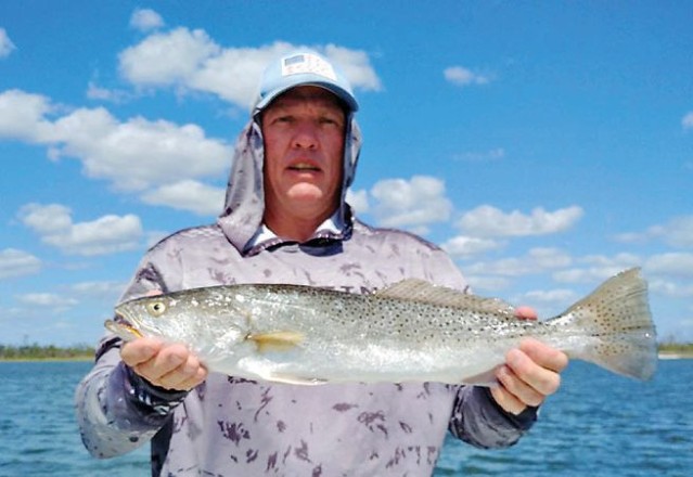 PJ with a gator trout